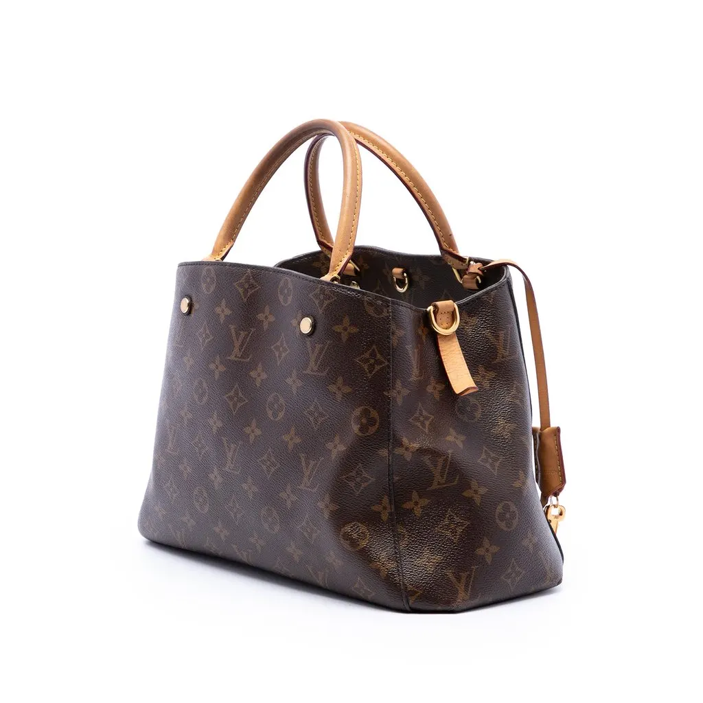 Louis Vuitton Monogram Montaigne BB Brown Very good - Back View