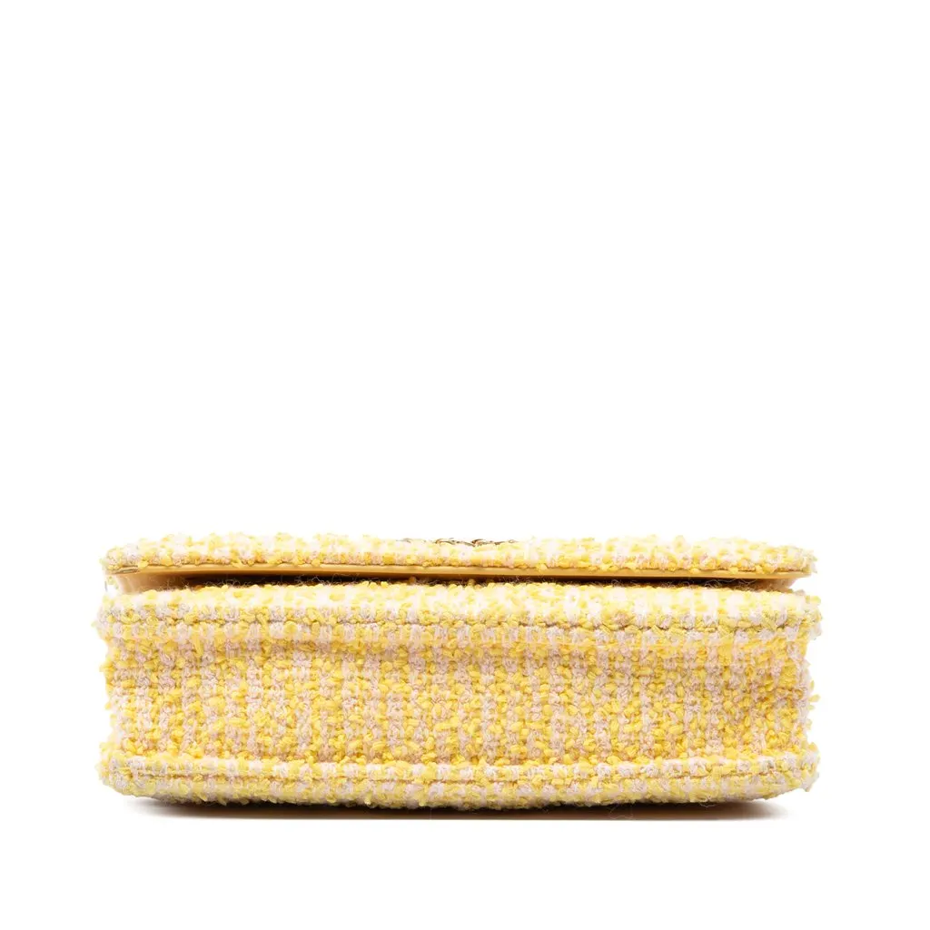 Chanel Tweed 19 Wallet On Chain Yellow Very good - Inside View