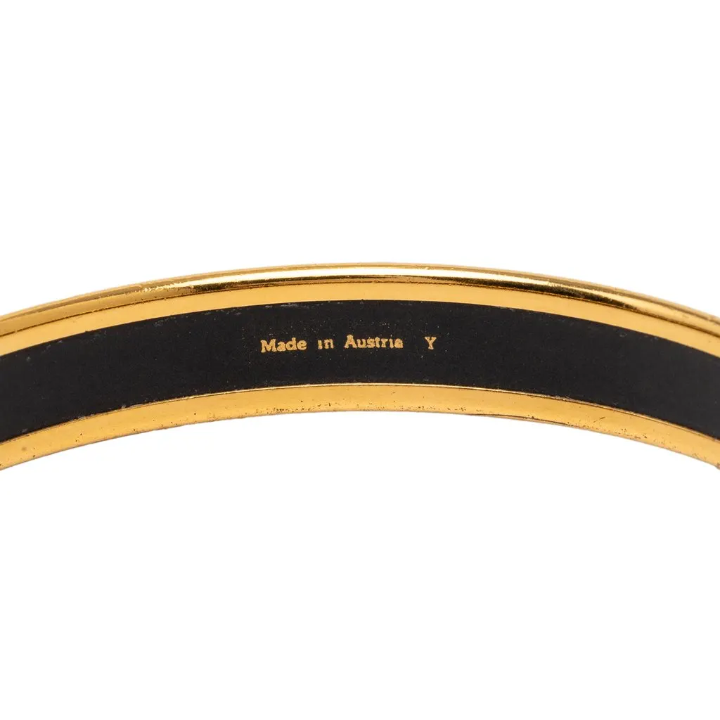 Hermès Narrow Dream Catcher Enamel Bangle 70 Black Enamel Very good - Box View