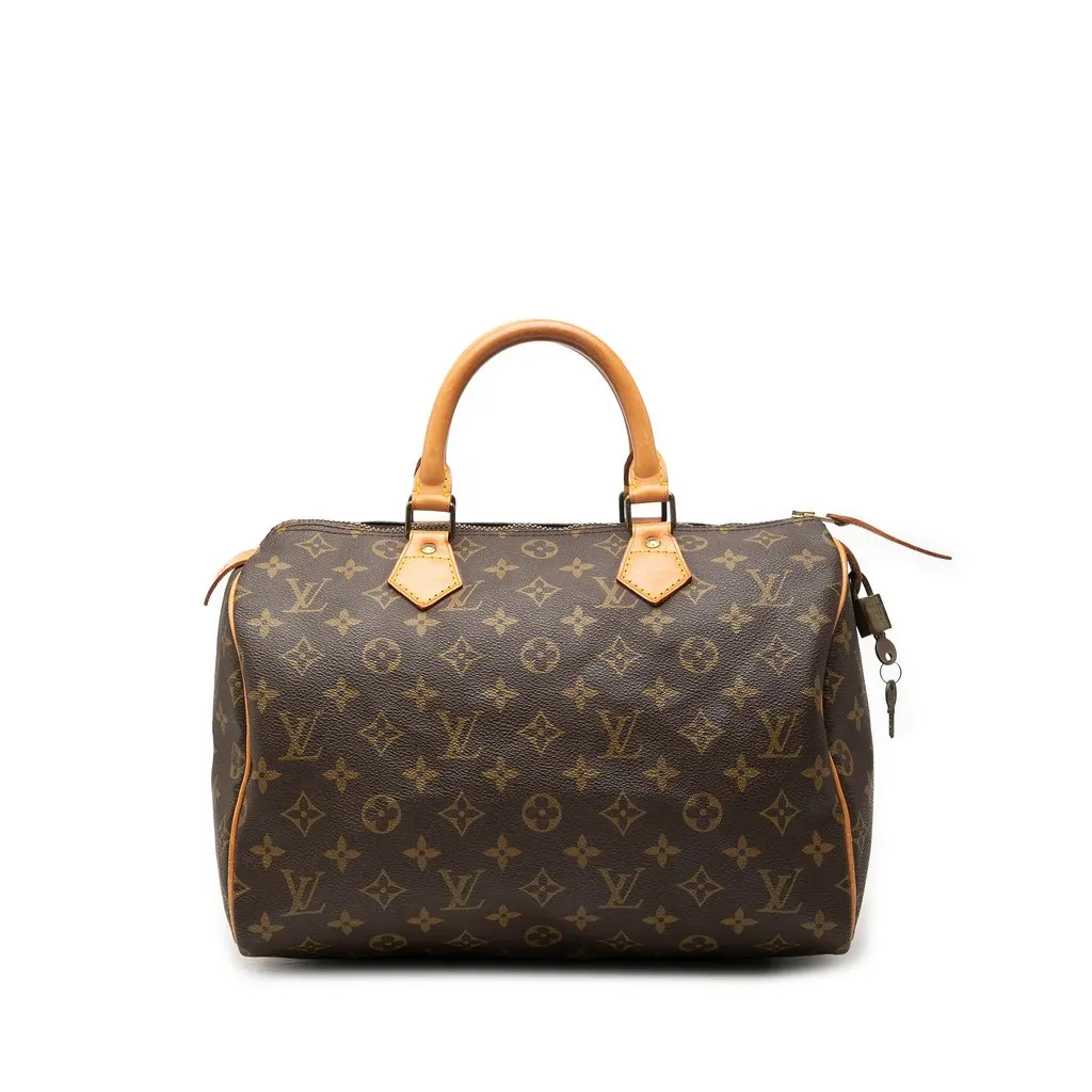 Louis Vuitton Monogram Speedy 30 Brown Canvas Very good - Front View