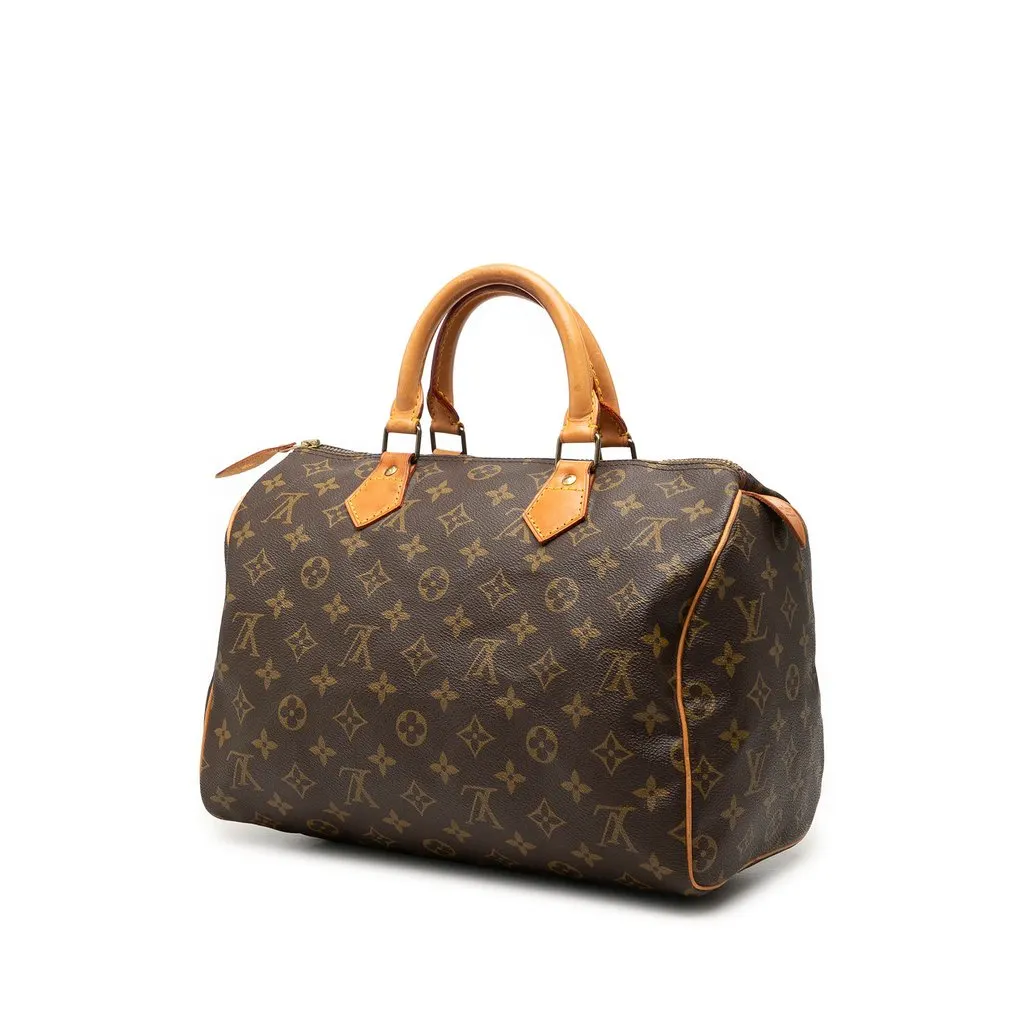 Louis Vuitton Monogram Speedy 30 Brown Canvas Very good - Back View
