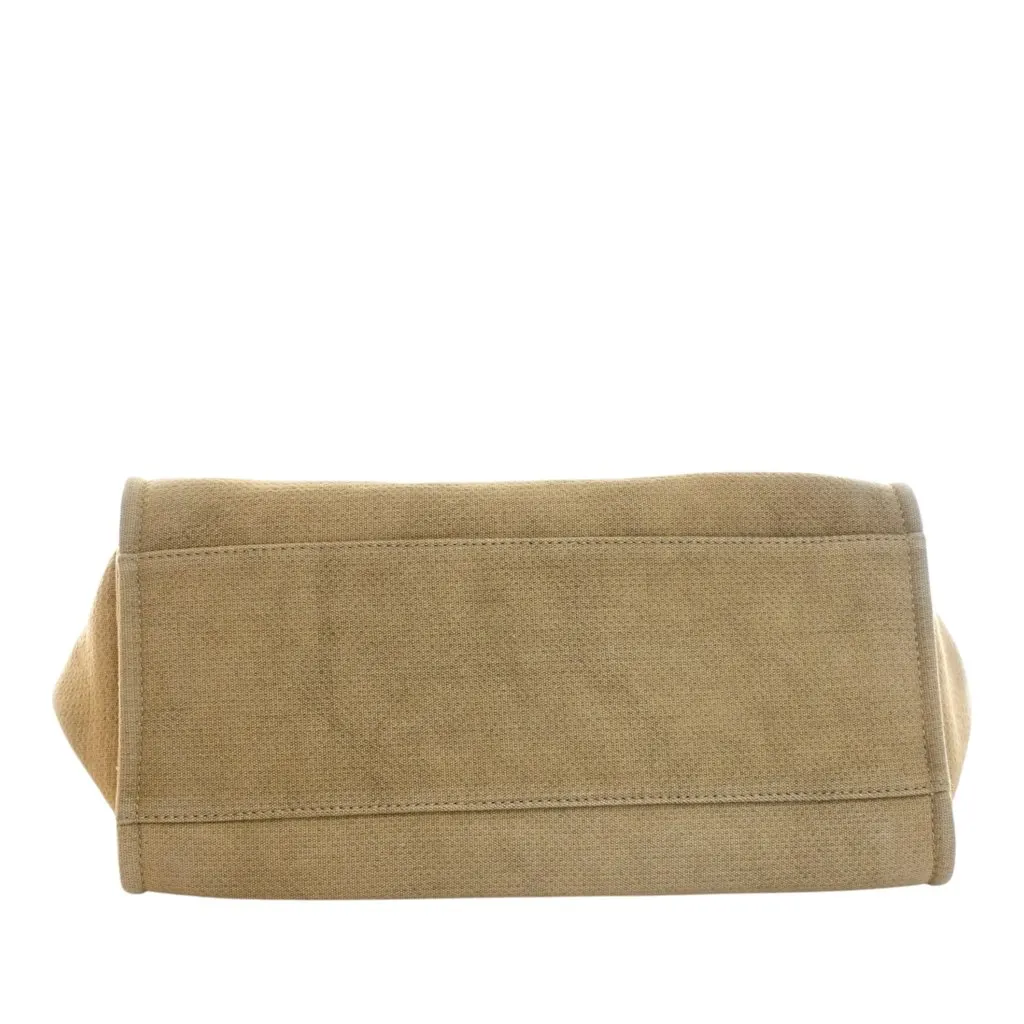Chanel Medium Mixed Fibers Deauville Tote Beige Very good - Box View