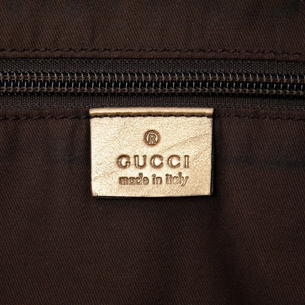 Gucci GG Canvas Web Tote Beige Canvas Good - Box View