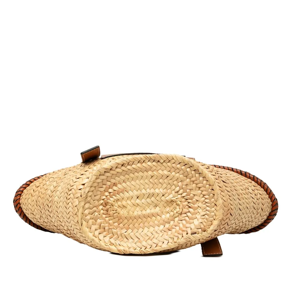 LOEWE Small Raffia Anagram Basket Tote Beige Very good - Inside View