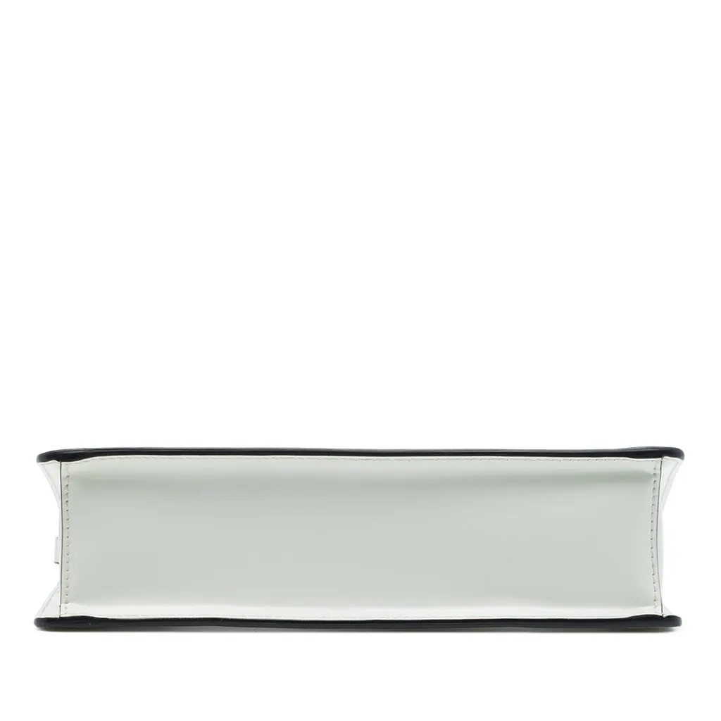 Prada Brushed Leather Shoulder Bag White Leather Very good - Inside View