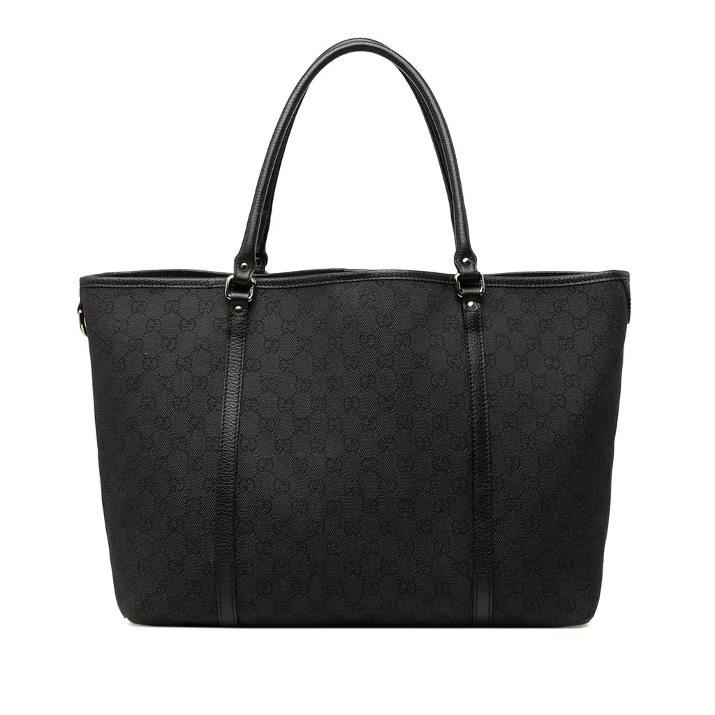 Gucci GG Denim Tote Black Very good - Front View