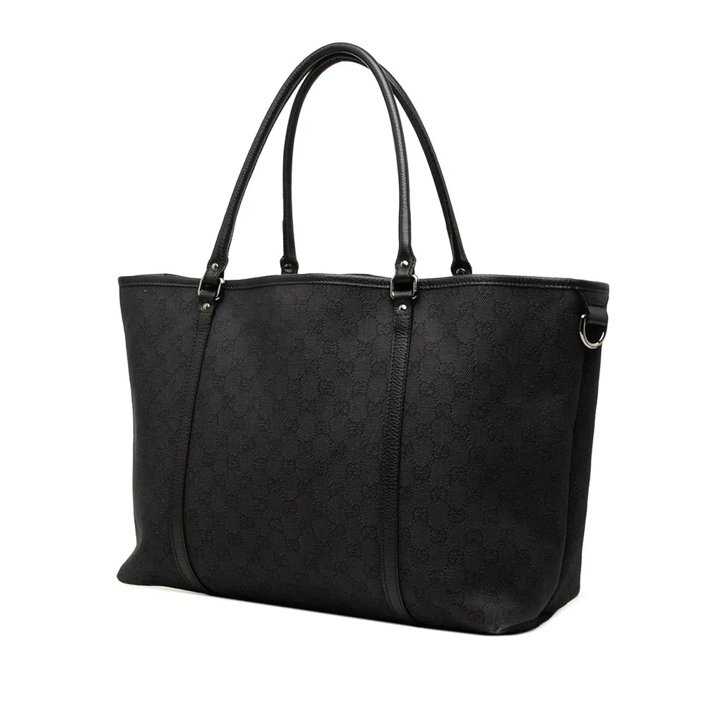 Gucci GG Denim Tote Black Very good - Back View