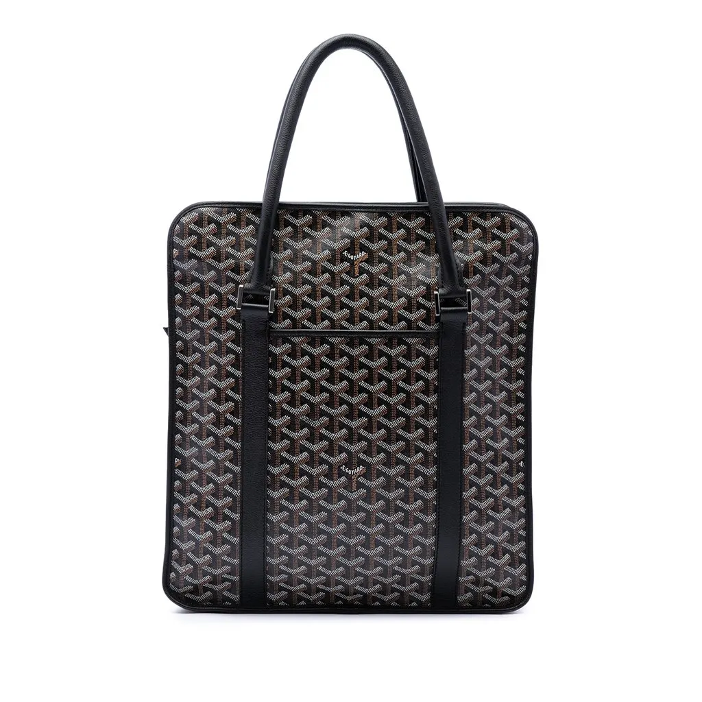 Goyard Goyardine Bourgogne Black Canvas Very good - Front View