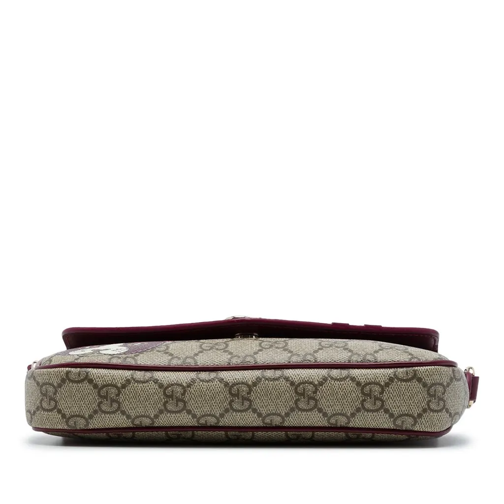 Gucci GG Supreme Ophidia Cat Print Crossbody Beige Very good - Inside View