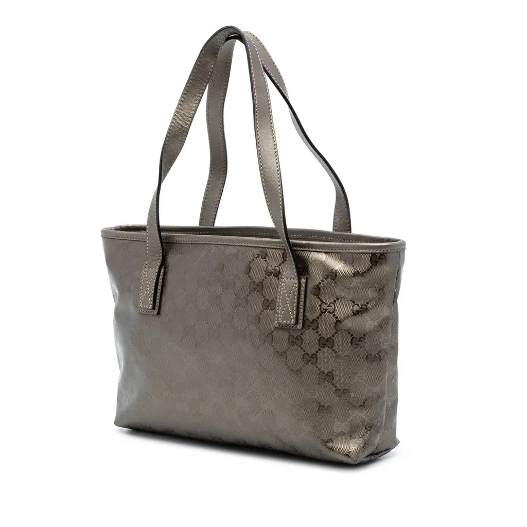 Gucci GG Imprime Tote Brown Very good - Back View