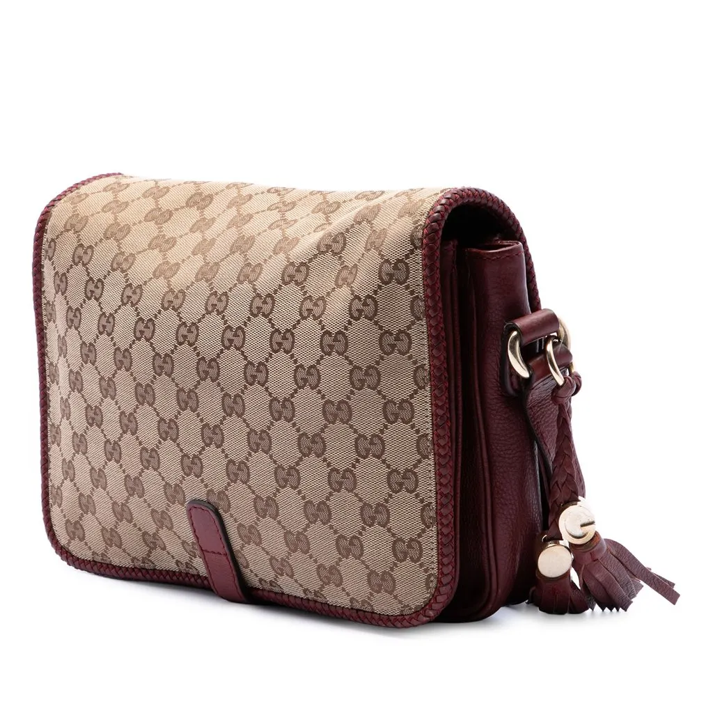 Gucci GG Canvas Marrakech Crossbody Beige Very good - Back View