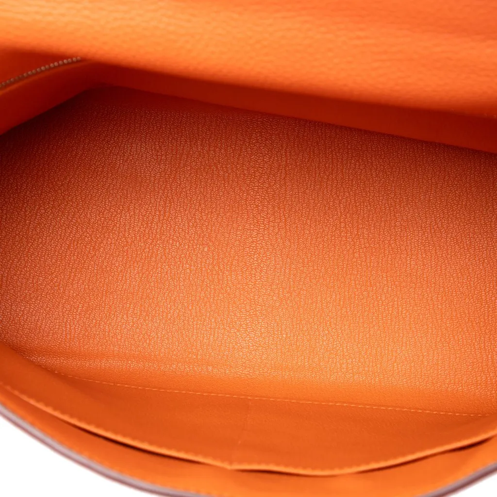 Hermès Togo Kelly II Retourne 32 Orange Leather Very good - Model View