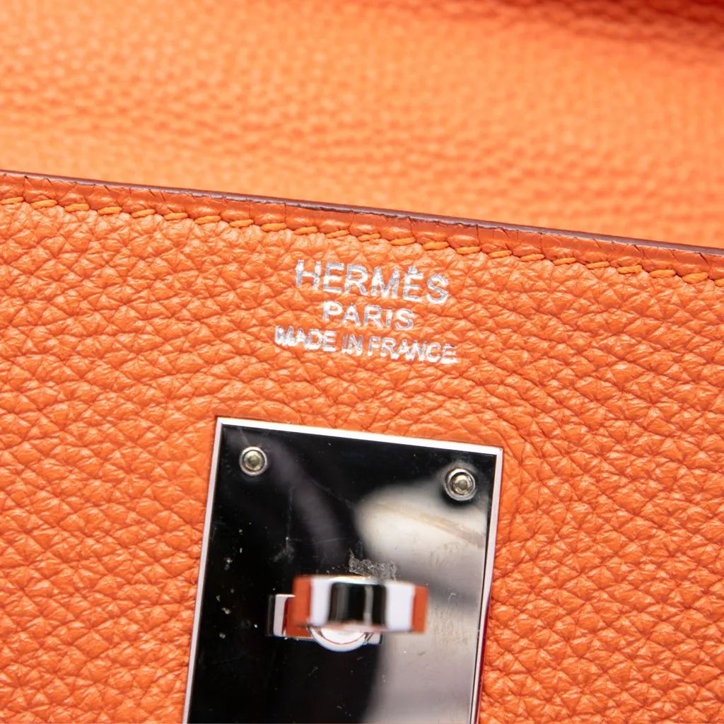 Hermès Togo Kelly II Retourne 32 Orange Leather Very good - Box View