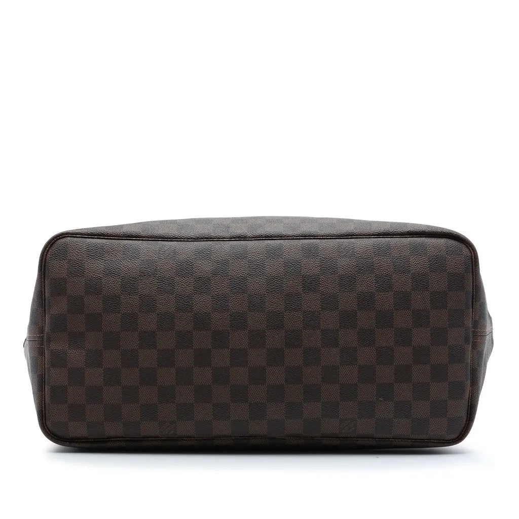 Louis Vuitton Damier Ebene Neverfull GM Brown Canvas Good - Inside View