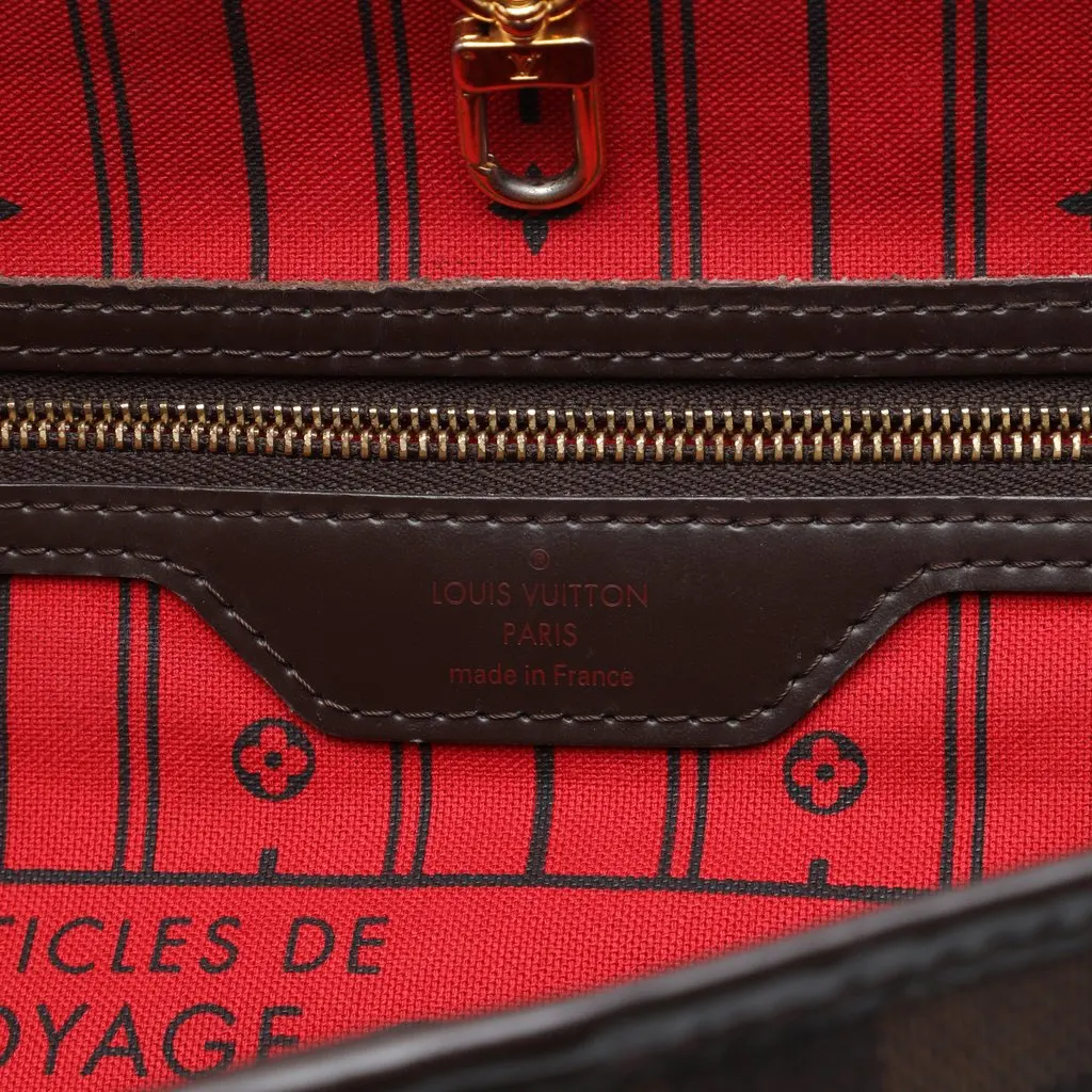 Louis Vuitton Damier Ebene Neverfull GM Brown Canvas Good - Box View