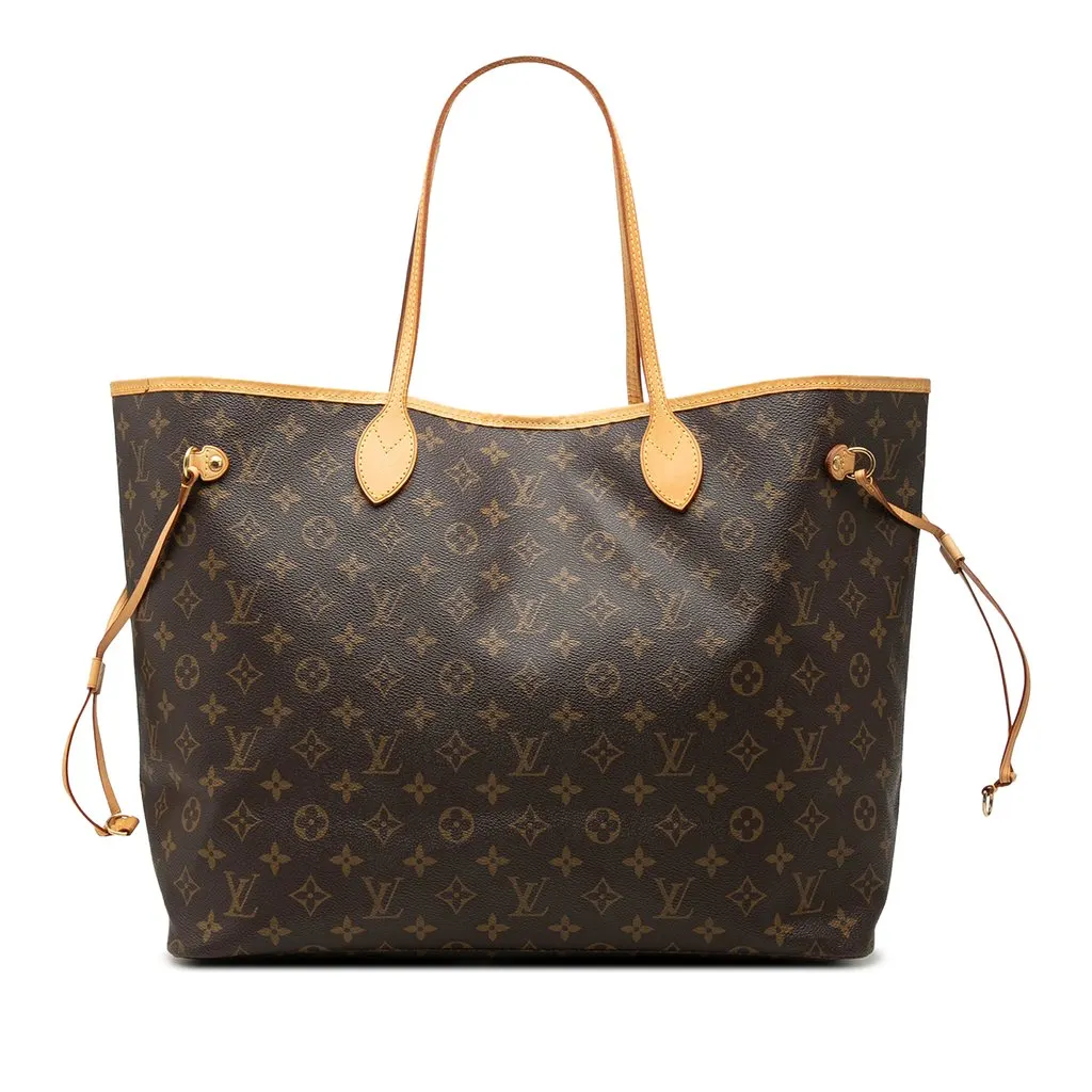 Louis Vuitton Monogram Neverfull GM Brown Very good - Front View