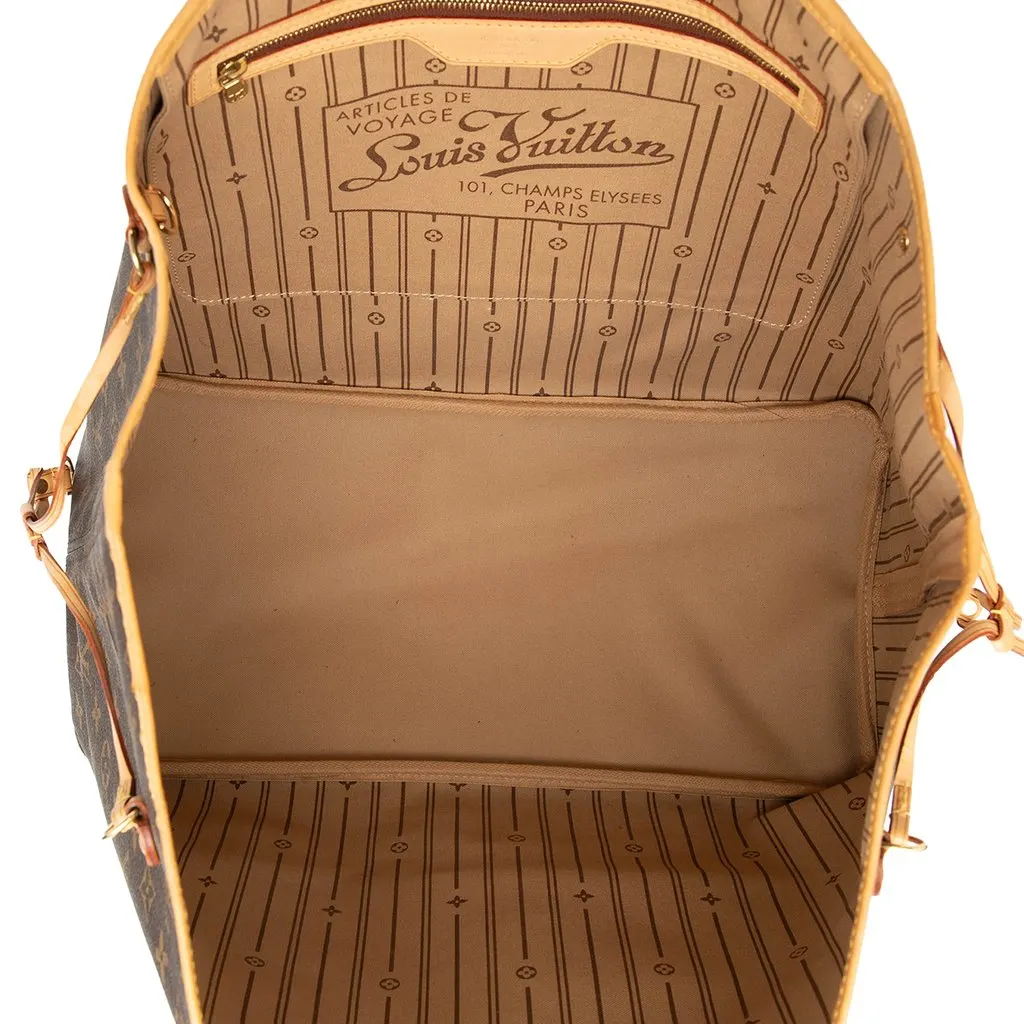 Louis Vuitton Monogram Neverfull GM Brown Very good - Model View