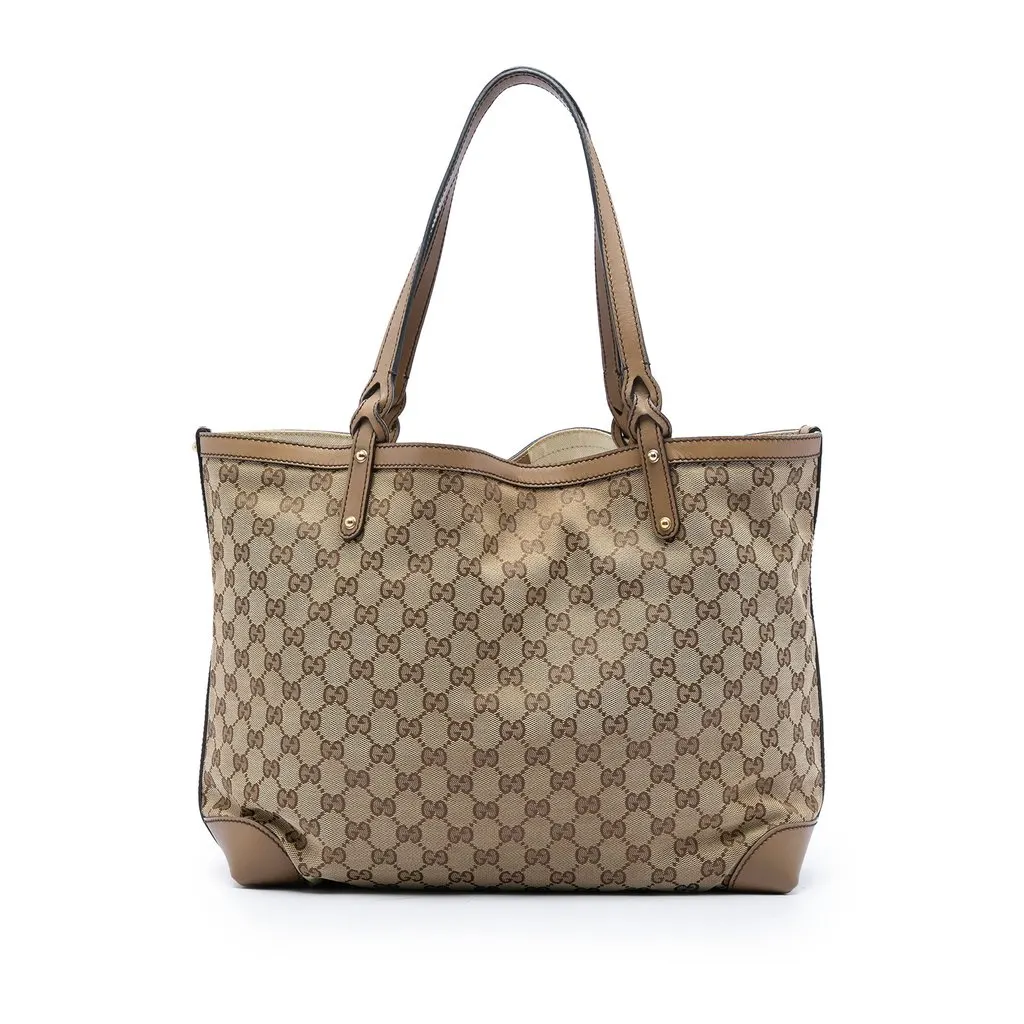 Gucci Medium GG Canvas Craft Tote Beige Very good - Front View