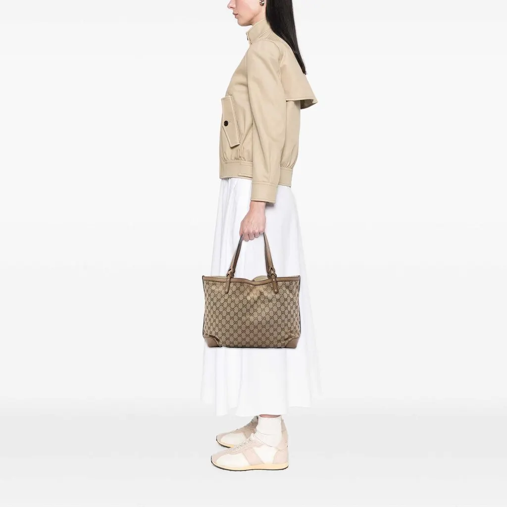 Gucci Medium GG Canvas Craft Tote Beige Very good - Box View