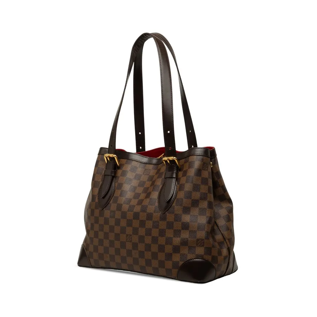 Louis Vuitton Damier Ebene Hampstead MM Brown Good - Back View