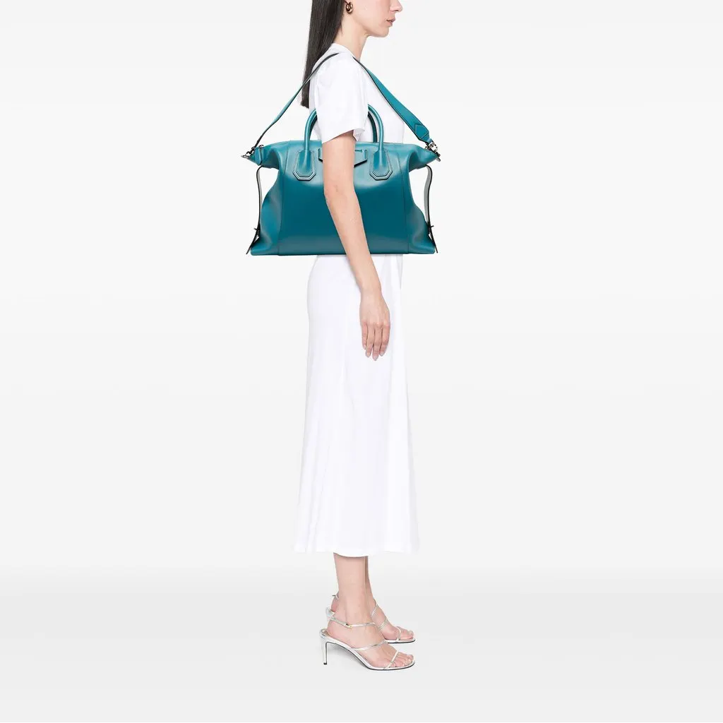 Givenchy Medium Calfskin Antigona Soft Bag Blue Leather Very good - Box View