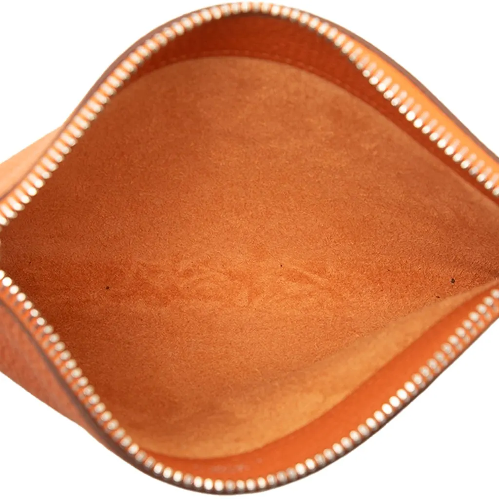 Hermès Mini Togo Bazar Pouch Orange Leather Very good - Model View
