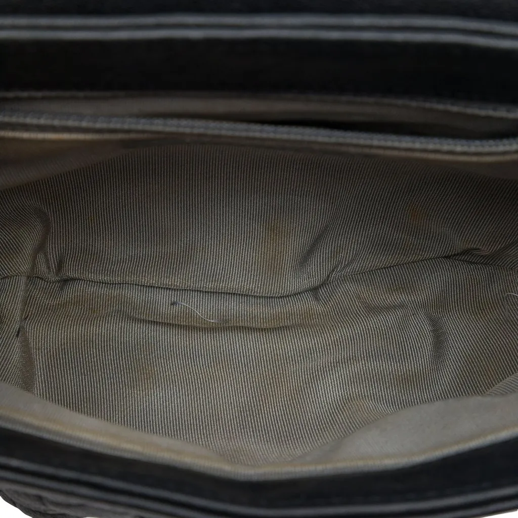 Chanel Mini Quilted Lambskin Chain Around Flap Black Leather Very good - Model View