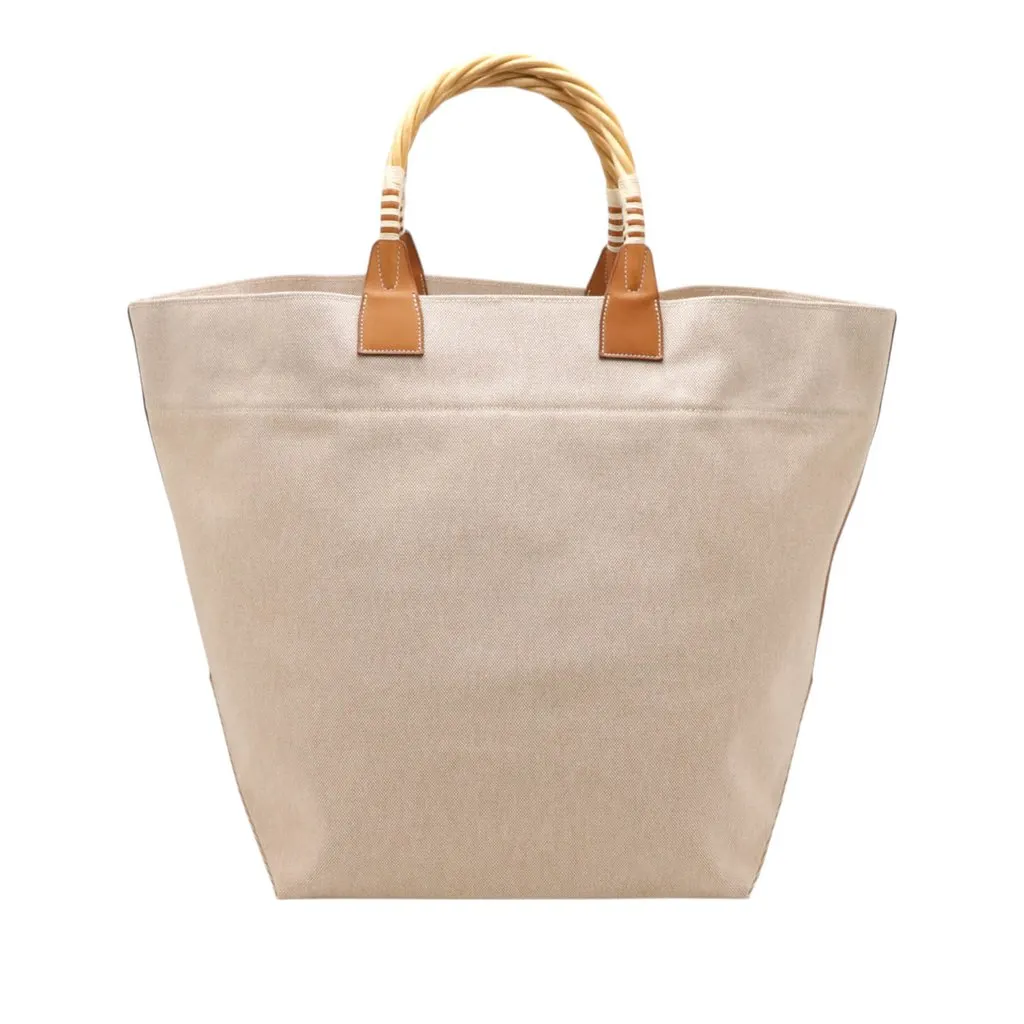 Hermès Limited Edition Toile Sac Steeple 42 Beige Very good - Front View