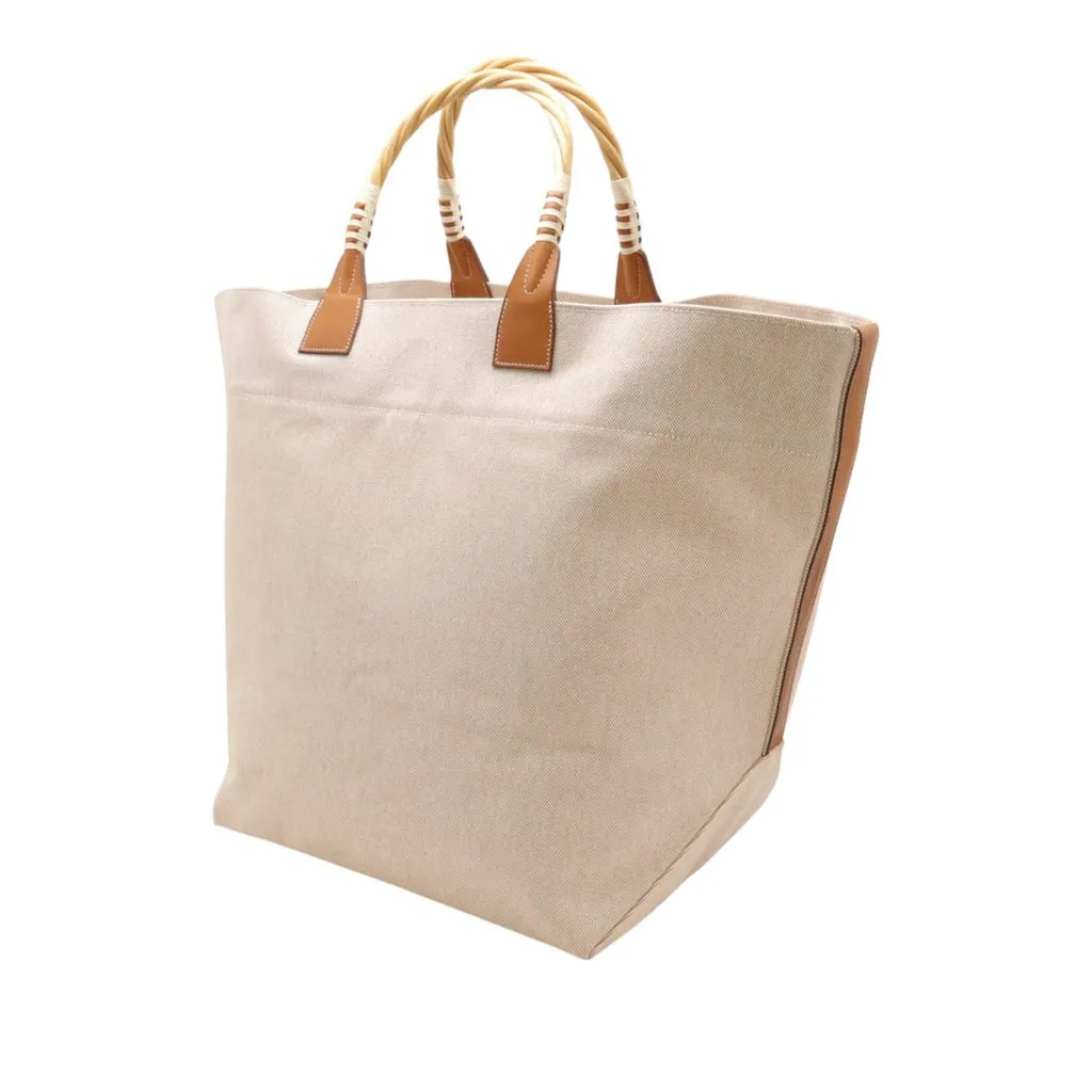 Hermès Limited Edition Toile Sac Steeple 42 Beige Very good - Back View