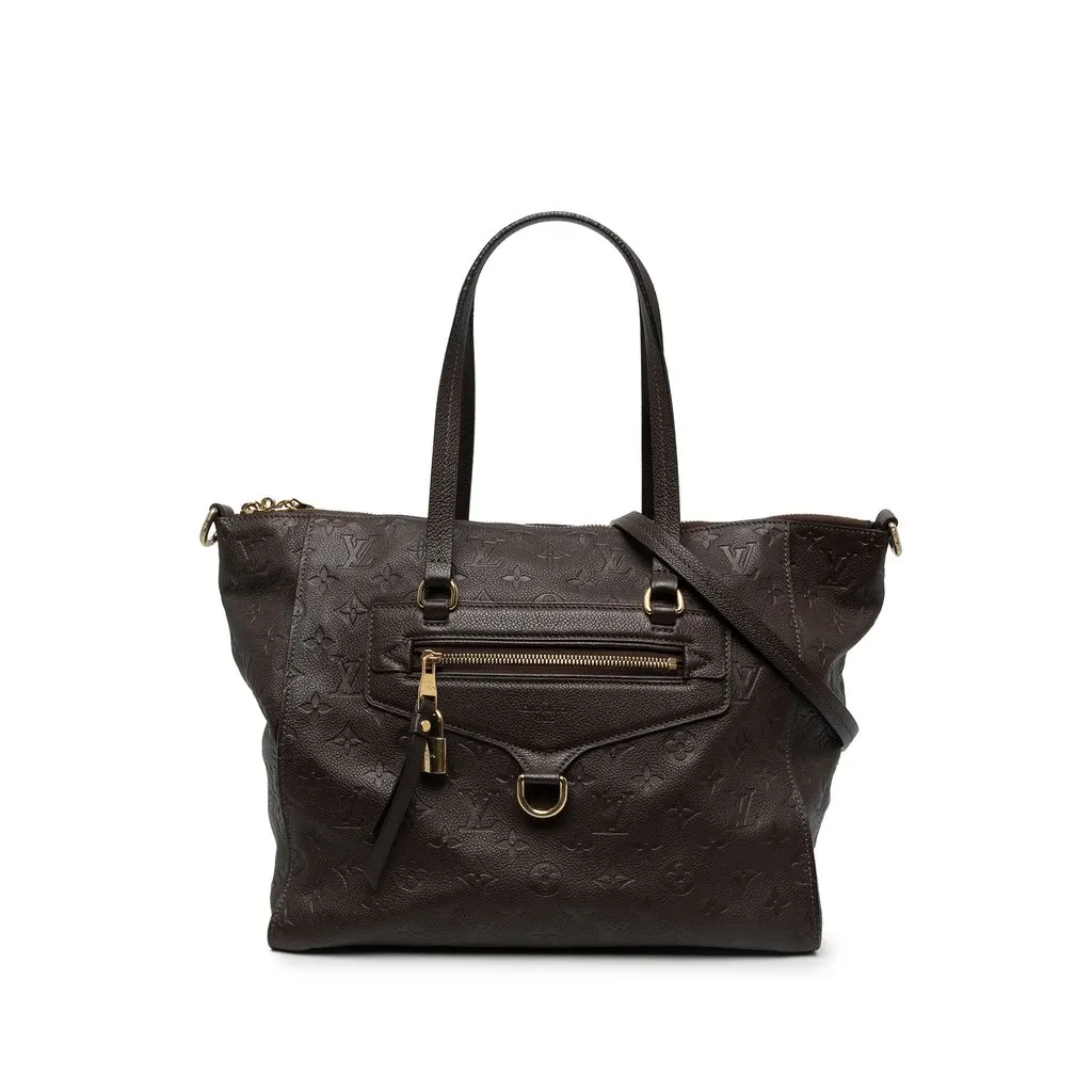 Louis Vuitton Monogram Empreinte Lumineuse PM Brown Leather Good - Front View