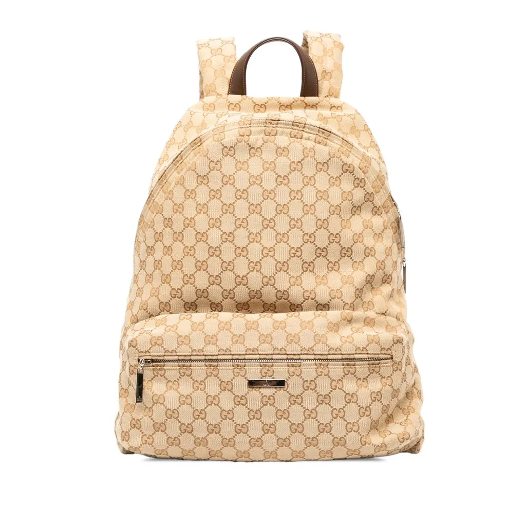 Gucci Large GG Canvas Web Tag Backpack