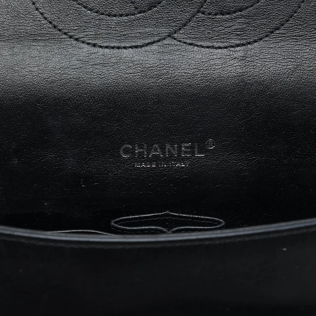 Chanel Maxi Classic Patent Double Flap Black Leather Very good - Box View