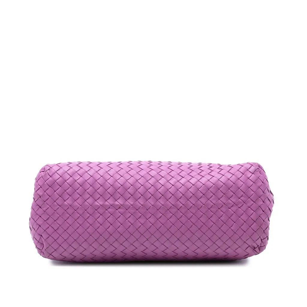 Bottega Veneta Medium Nappa Intrecciato Double Chain Tote Purple Leather Very good - Inside View