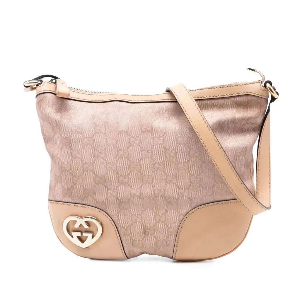 Gucci GG Canvas Lovely Crossbody Brown Good - Front View