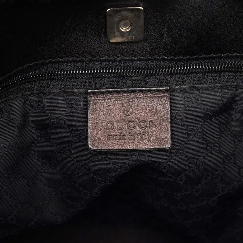 Gucci Denim Web Tote Black Denim Very good - Box View