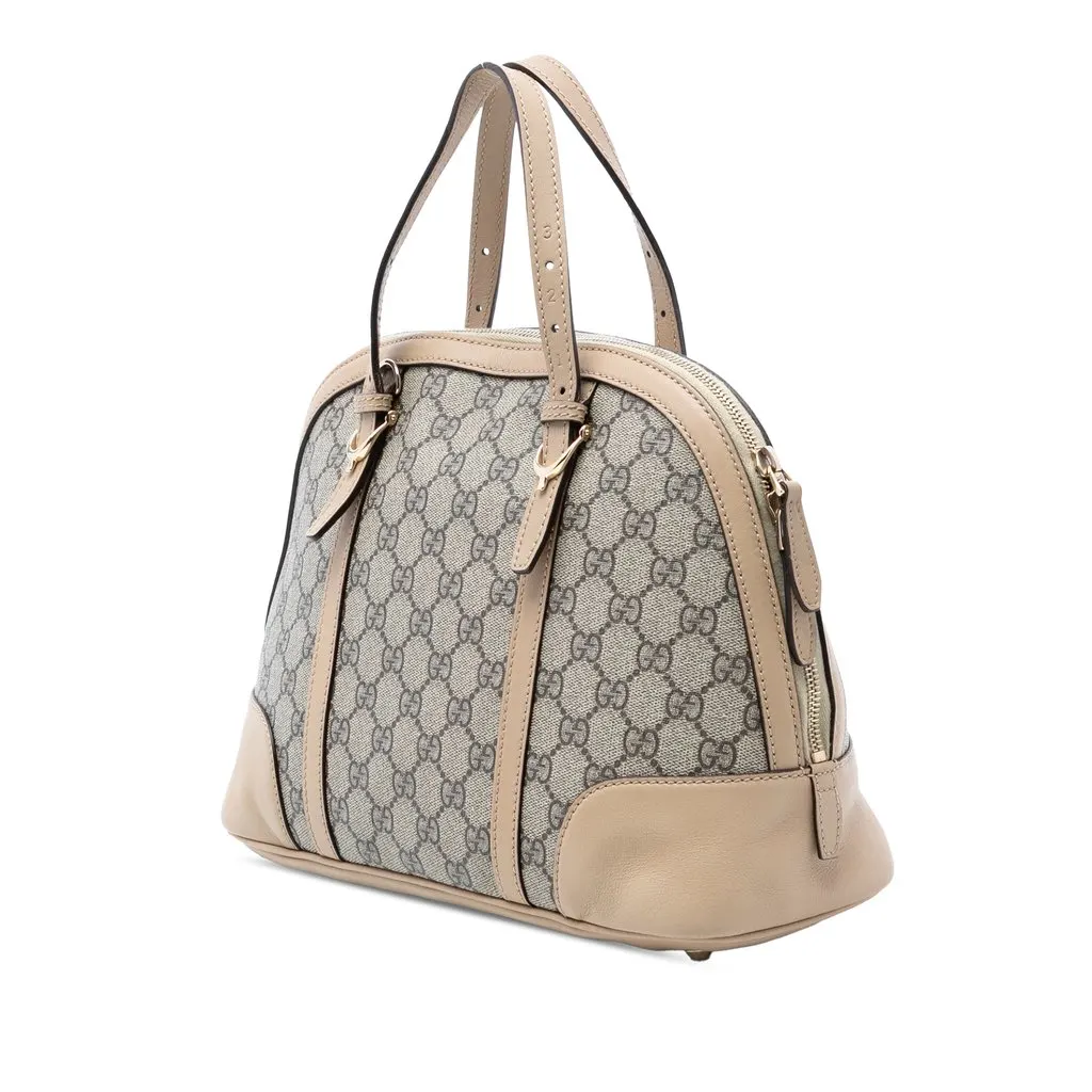 Gucci Small GG Supreme Nice Dome Satchel Beige Very good - Back View