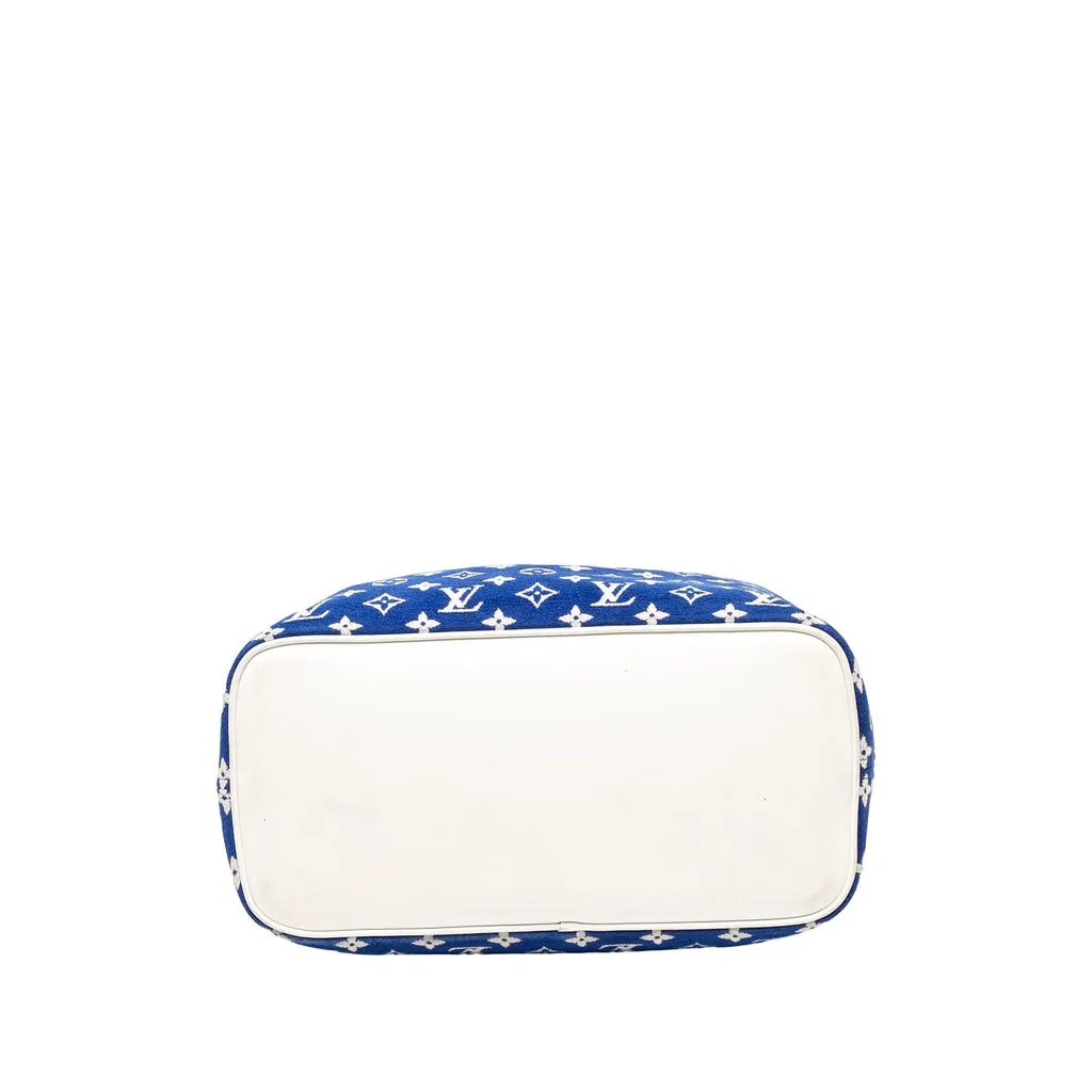 Louis Vuitton LV Match Monogram Jacquard Velvet Neverfull MM Blue Jacquard Very good - Inside View