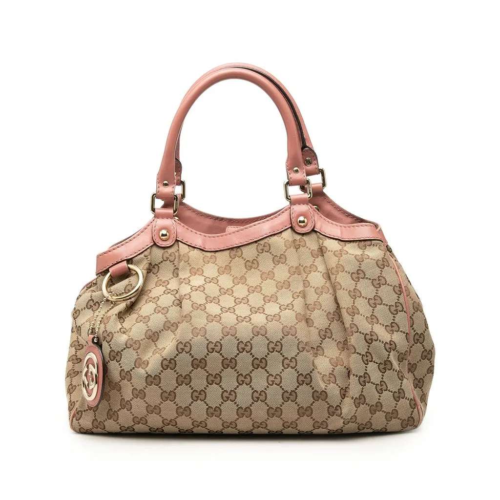 Gucci Medium GG Canvas Sukey Tote Beige Very good - Front View