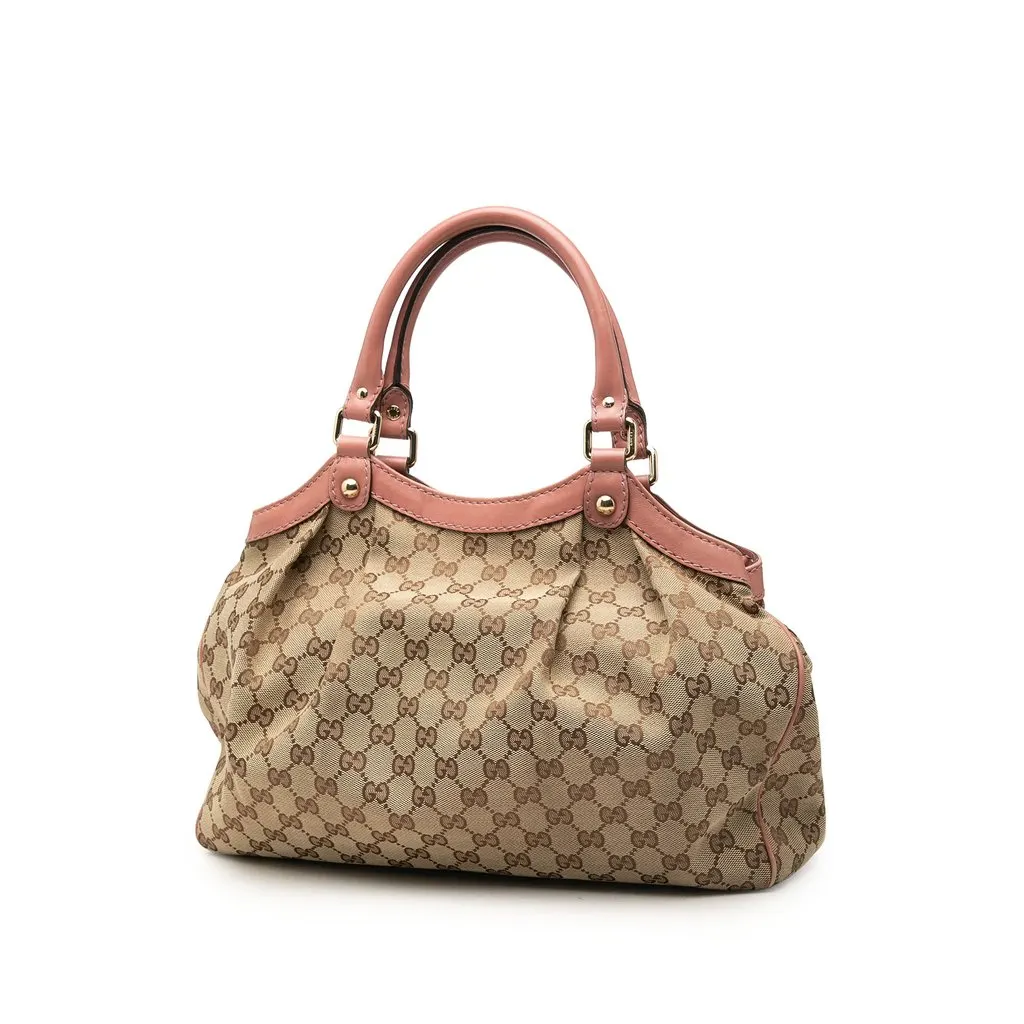 Gucci Medium GG Canvas Sukey Tote Beige Very good - Back View