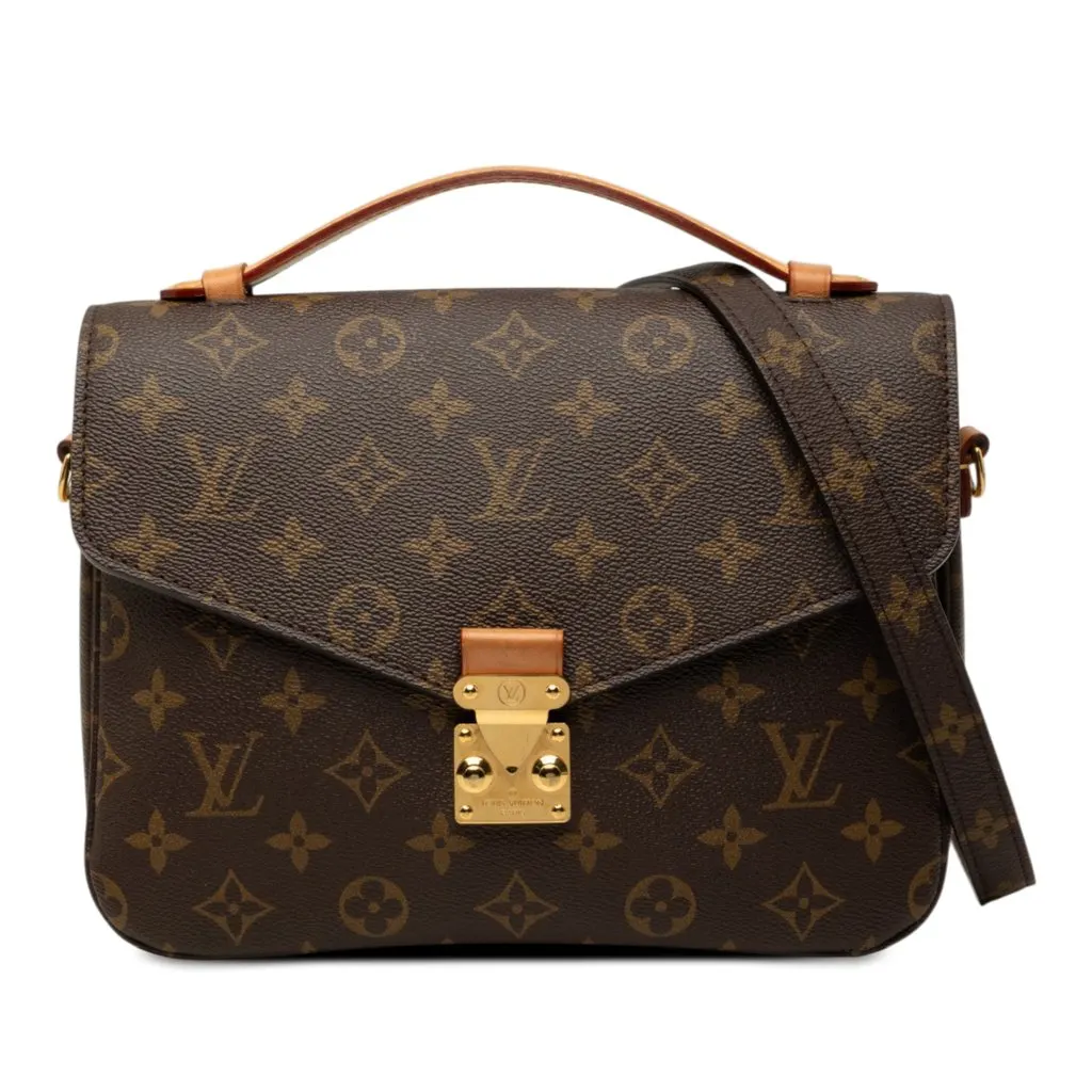 Louis Vuitton Monogram Pochette Metis Brown Very good - Front View