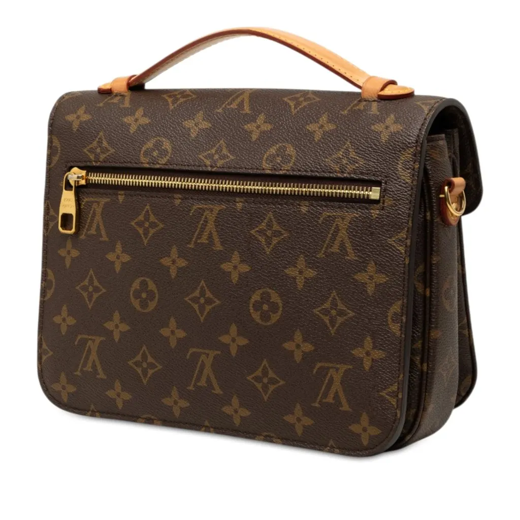 Louis Vuitton Monogram Pochette Metis Brown Very good - Back View