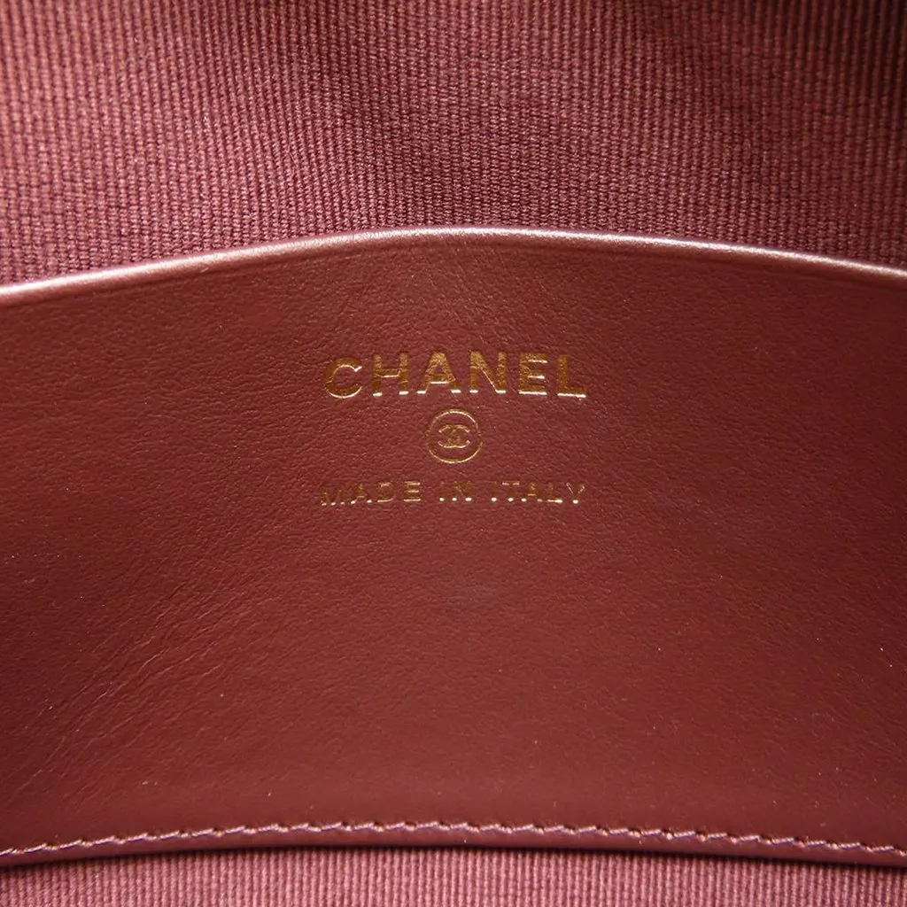 Chanel CC Quilted Caviar Camera Bag Black Leather Very good - Box View