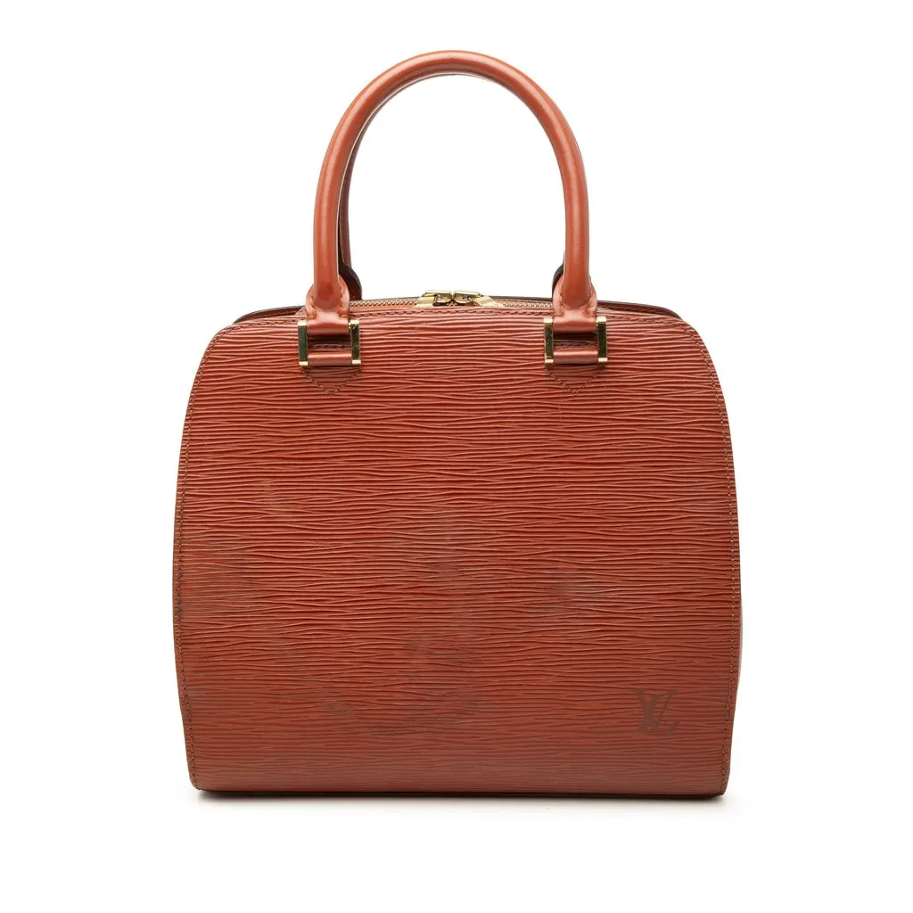 Louis Vuitton Epi Pont Neuf PM Brown Leather Very good - Front View