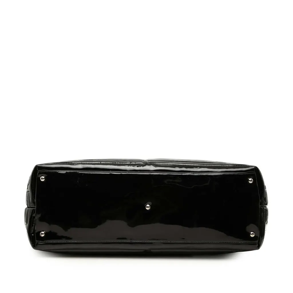 Chanel Vinyl Coco Ming Grand Shopping Tote Black Plastic Very good - Inside View