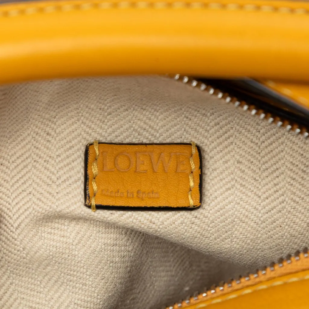 LOEWE Mini Calfskin Puzzle Satchel Yellow Leather Good - Box View