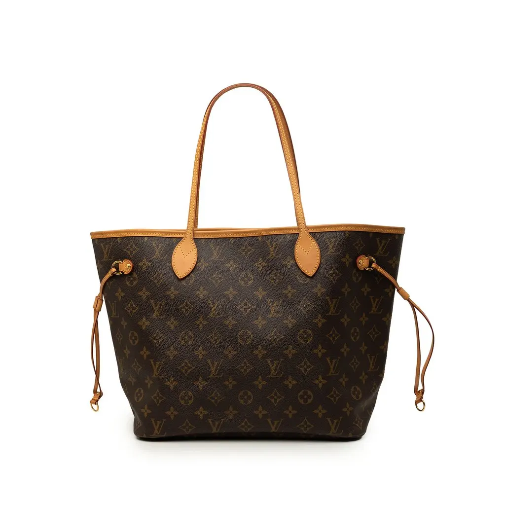 Louis Vuitton Monogram Neverfull MM Brown Very good - Front View