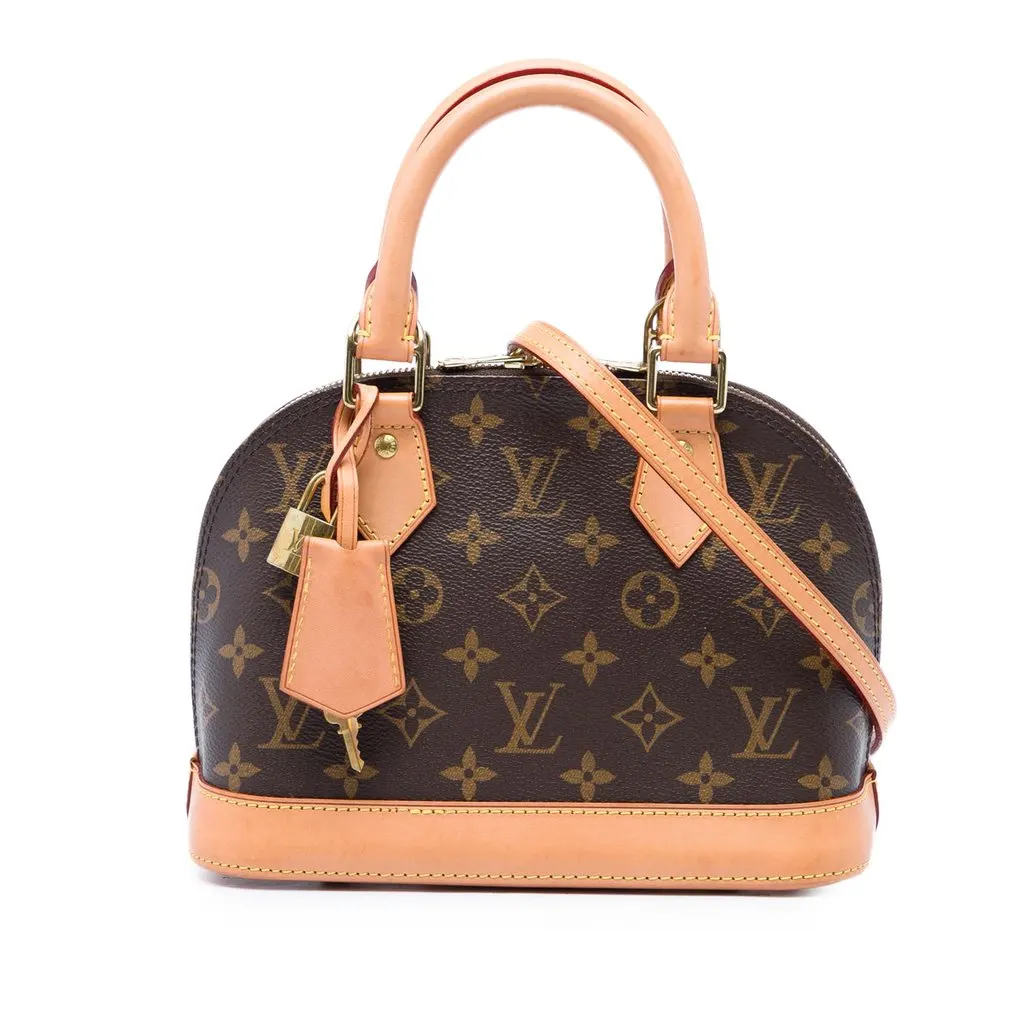 Louis Vuitton Monogram Alma BB Brown Very good - Front View