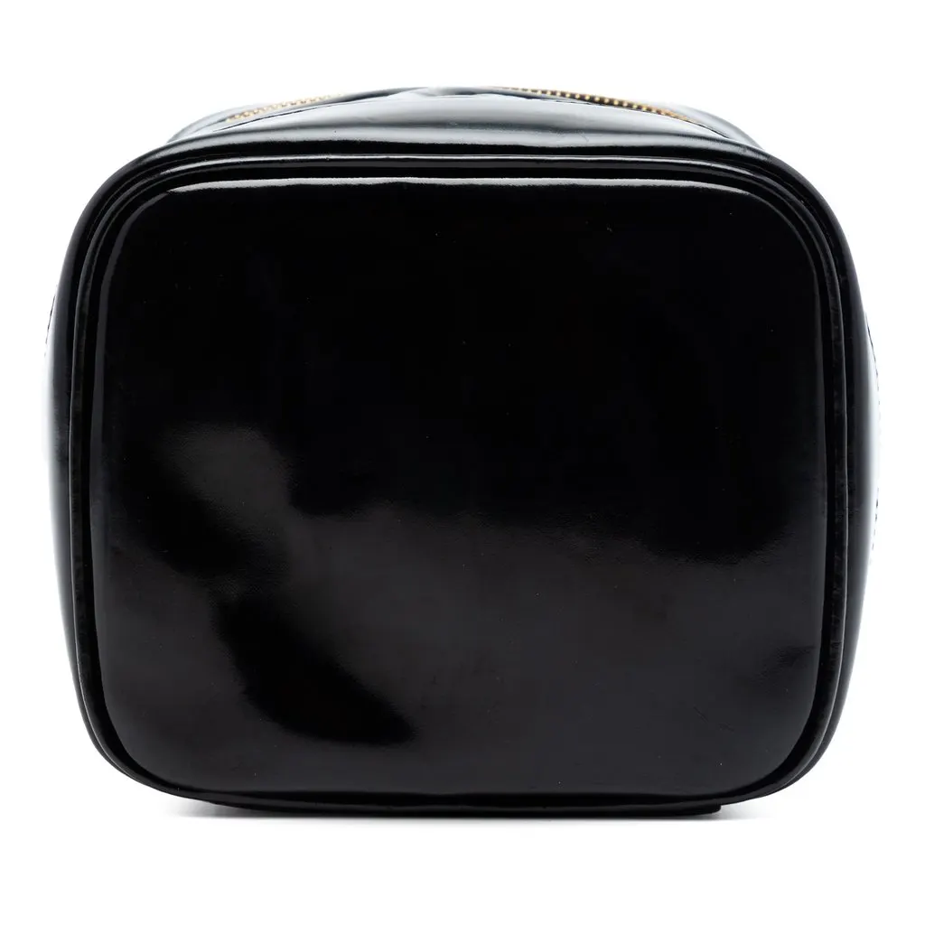 Chanel CC Patent Vanity Bag Black Leather Very good - Inside View