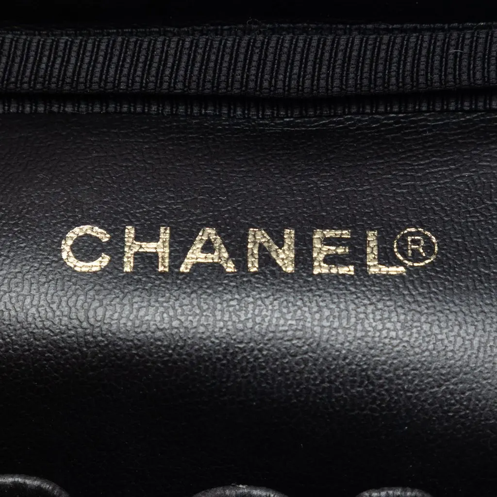 Chanel CC Patent Vanity Bag Black Leather Very good - Box View