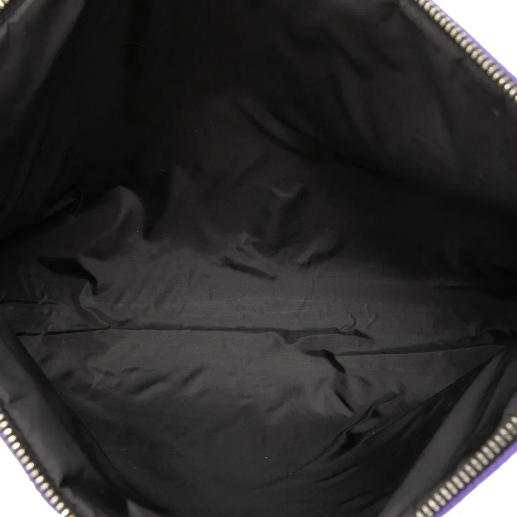 Prada Tessuto Padded Zip Clutch Purple Very good - Model View